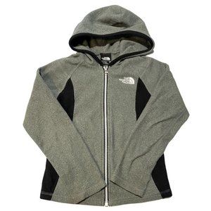 THE NORTH FACE GIRLS FULL ZIP GREY SWEATER SIZE XS (5) |‎ N1